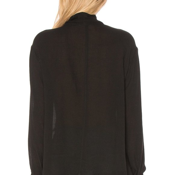 Wilt NWT Black Scarf Neck Blouse Size Extra Small - Picture 2 of 7